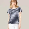 Marinière Femme Revisitée Col V Manches Courtes 7 Marinière Femme Revisitée Col V Manches Courtes -Terre De Marin Boutique prod 10031 mariniere mc fond indigo raye blanc maience 666x812 fc7ea0111e0b