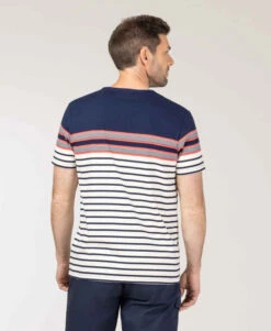 Marinière Homme Rayé Fond Grège 4 Marinière Homme Rayé Fond Grège -Terre De Marin Boutique prod 10050 mariniere mc fond grege raye multicolore talbo 666x812 fc7ea0111e0b