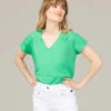 Blouse Verte Gaze De Coton Femme 6 Blouse Verte Gaze De Coton Femme -Terre De Marin Boutique prod 10075 blouse mc vert cali 666x812 fc7ea0111e0b