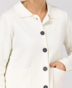 Gilet Blanc Cassé Femme -Terre De Marin Boutique prod 10085 cardigan tricot blanc casse ixode 666x812 fc7ea0111e0b