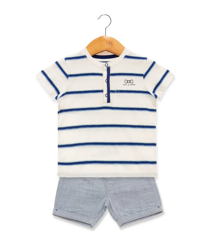 Ensemble Bébé Garçon Short + T-shirt 1 Ensemble Bébé Garçon Short + T-shirt