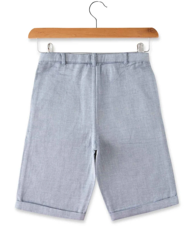 Bermuda Bleu En Twill Garçon 1 Bermuda Bleu En Twill Garçon