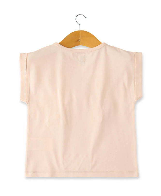 T-Shirt Fille Rose Pâle 2 T-Shirt Fille Rose Pâle – Image 2