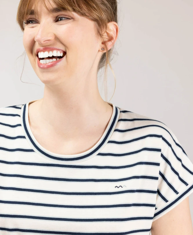 Chemise De Nuit Femme Rayé Bleu 4 Chemise De Nuit Femme Rayé Bleu – Image 4