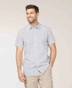 Chemisette Homme Imprimé Bleu Marine