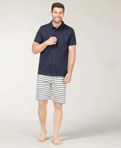 Pyjama Homme Bleu Marine -Terre De Marin Boutique prod 10265 pyjama indigo yreve 666x812 fc7ea0111e0b
