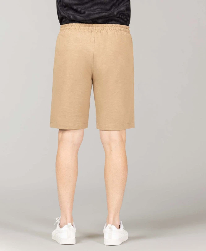 Bermuda Jersey Lourd Beige Homme 2 Bermuda Jersey Lourd Beige Homme – Image 2