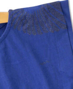 Ensemble Robe + Bandeau Bleu Fille -Terre De Marin Boutique prod 10433 robe accessoire fond bleu imprime blanc reine 666x812 fc7ea0111e0b