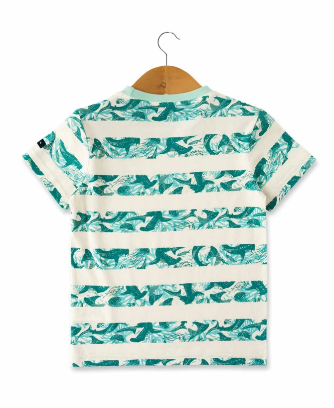 T-shirt Garçon Rayures Imprimé 3 T-shirt Garçon Rayures Imprimé – Image 3