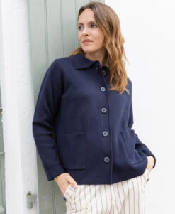 Gilet Bleu Marine Femme