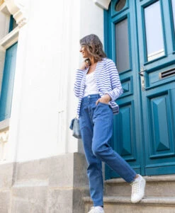 Terre De Marin Boutique -Terre De Marin Boutique prod 10585 veste ml fond blanc optic raye bleu jacana 666x812 fc7ea0111e0b