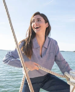 Blouse Bleu Marine Femme