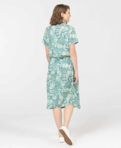 Robe Mi-longue Femme Imprimé Floral -Terre De Marin Boutique prod 10732 robe mc imprime vert roulia 666x812 fc7ea0111e0b