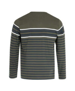 TEE SHIRT ML FOND KAKI RAYE BLEU MAKAKI 4 TEE SHIRT ML FOND KAKI RAYE BLEU MAKAKI -Terre De Marin Boutique prod 1138 tee shirt ml fond kaki raye bleu makaki 666x812 fc7ea0111e0b