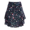 Jupe Courte à Volants Fleurie Femme