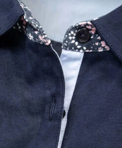 Polo Manches 3/4 Bleu Nuit Femme -Terre De Marin Boutique prod 364 polo m3 4 bleu nuit cariel 666x812 fc7ea0111e0b