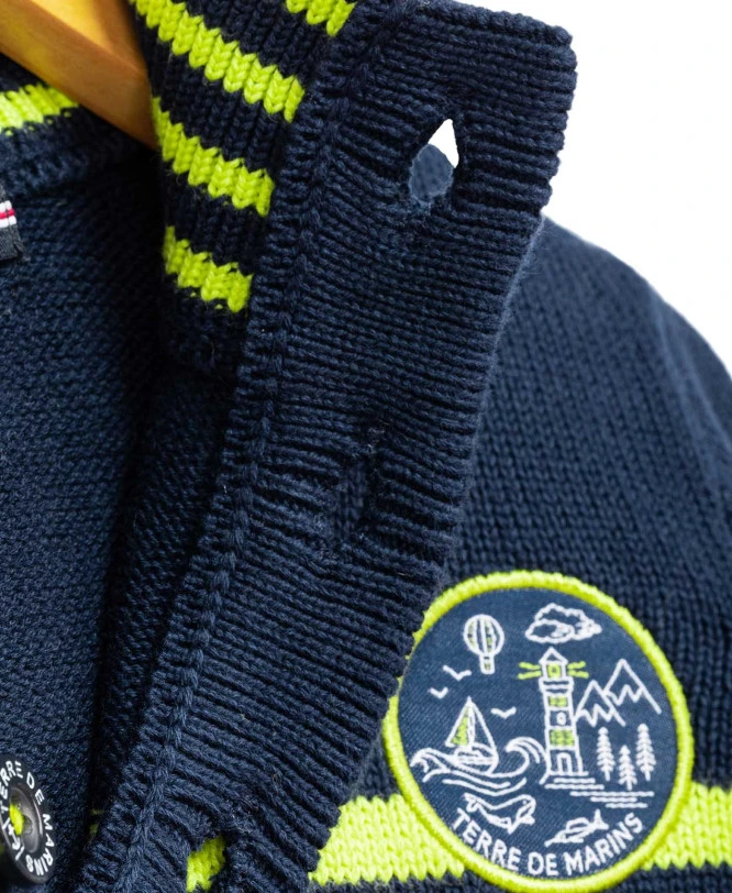 Pull Marin Enfant Rayé Bleu Marine Et Blanc 3 Pull Marin Enfant Rayé Bleu Marine Et Blanc – Image 3