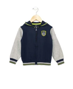 Gilet Bicolore à Capuche Garçon