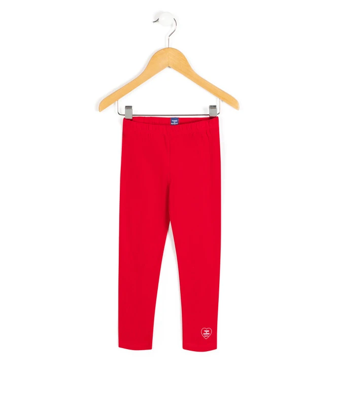 Legging Long Rouge Fille 1 Legging Long Rouge Fille