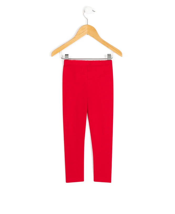 Legging Long Rouge Fille 2 Legging Long Rouge Fille – Image 2
