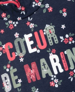 T-shirt Manches Longues Fille Fond Bleu Marine Avec Imprimé 5 T-shirt Manches Longues Fille Fond Bleu Marine Avec Imprimé -Terre De Marin Boutique prod 436 tee shirt ml imprime fond indigo bloudie 666x812 fc7ea0111e0b