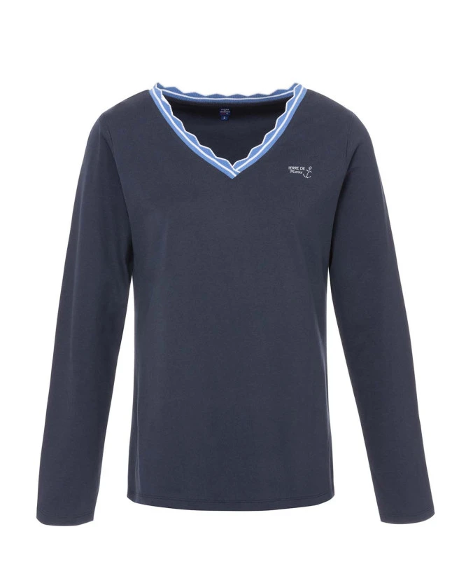 TEE SHIRT ML INDIGO NYALA 1 TEE SHIRT ML INDIGO NYALA