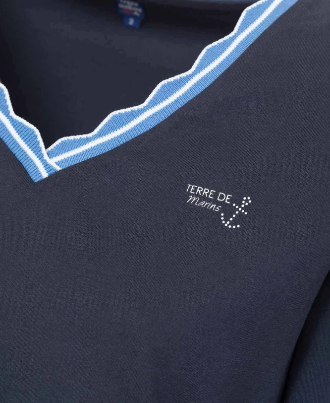 TEE SHIRT ML INDIGO NYALA 3 TEE SHIRT ML INDIGO NYALA – Image 3