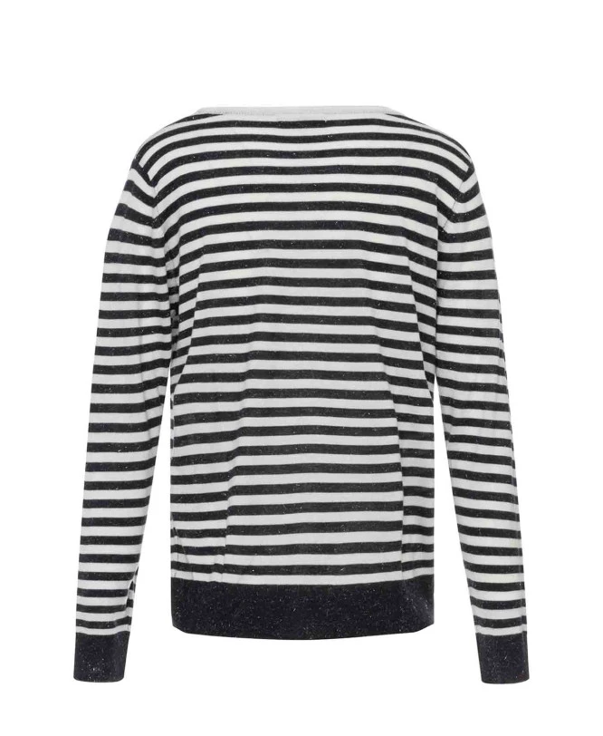 Pull Marinière Bleu Marine Femme 3 Pull Marinière Bleu Marine Femme – Image 3