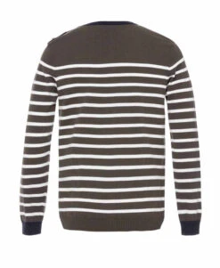 Pull Rayé Kaki Col Rond Homme 4 Pull Rayé Kaki Col Rond Homme -Terre De Marin Boutique prod 4800 pull fond kaki raye naturel baroudo 666x812 fc7ea0111e0b