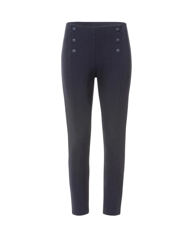 Pantalon Bleu Marine 7/8ème Femme 2 Pantalon Bleu Marine 7/8ème Femme – Image 2