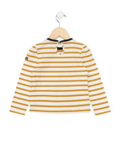 Marinière Fille Rayé Jaune à Sequins 4 Marinière Fille Rayé Jaune à Sequins -Terre De Marin Boutique prod 492 tee shirt ml fond naturel raye jaune chantix 666x812 fc7ea0111e0b