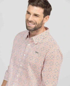 Chemise Imprimé Rouille Homme