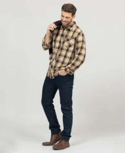 Chemise à Carreaux Marron Homme -Terre De Marin Boutique prod 5215 chemise chemisier ml carreaux chocolat fedra 666x812 fc7ea0111e0b