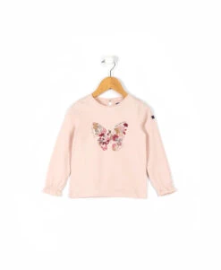 TEE SHIRT ML ROSE PALE BISKA