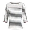 Marinière Revisitée Manches 3/4 Femme -Terre De Marin Boutique prod 545 tee shirt m3 4 fond naturel raye marine aris 666x812 fc7ea0111e0b