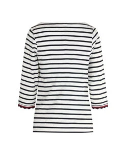 Marinière Revisitée Manches 3/4 Femme -Terre De Marin Boutique prod 546 tee shirt m3 4 fond naturel raye marine aris 666x812 fc7ea0111e0b