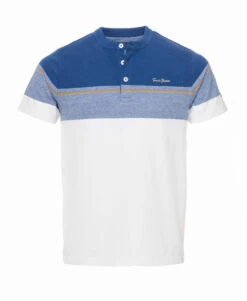 Polo Blanc Et Bleu Homme