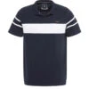 Polo Bleu Marine Rayure Placée Blanche Homme