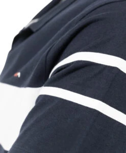 Polo Bleu Marine Rayure Placée Blanche Homme -Terre De Marin Boutique prod 5815 polo mc indigo harpix 666x812 fc7ea0111e0b