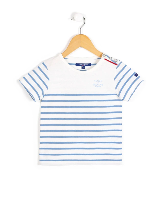 MARINIERE MC FOND NATUREL RAYE BLEU CIEL AQOI 1 MARINIERE MC FOND NATUREL RAYE BLEU CIEL AQOI