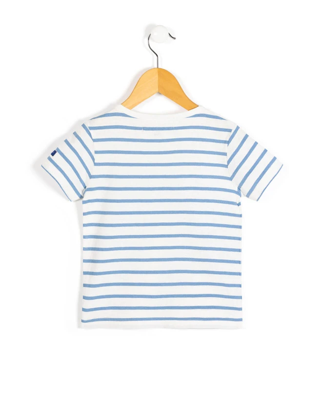 MARINIERE MC FOND NATUREL RAYE BLEU CIEL AQOI 2 MARINIERE MC FOND NATUREL RAYE BLEU CIEL AQOI – Image 2