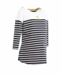 Marinière De Grossesse manches 3/4 Fond Bleu Marine Femme