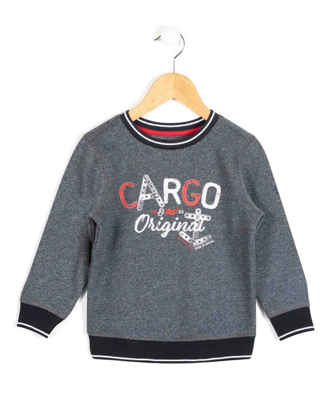 Sweat Bleu Marine Chiné Garçon 1 Sweat Bleu Marine Chiné Garçon