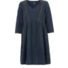 Robe Femme Manches 3/4 Gaze De Coton -Terre De Marin Boutique prod 6467 robe ml indigo valine 666x812 fc7ea0111e0b