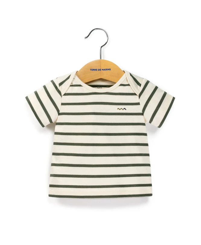 Marinière Kaki éco Conçue Bébé 1 Marinière Kaki éco Conçue Bébé