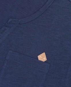 T-shirt Col Tunisien Bleu Marine Homme 9 T-shirt Col Tunisien Bleu Marine Homme -Terre De Marin Boutique prod 6651 tee shirt mc indigo agor 666x812 fc7ea0111e0b