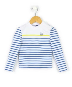 T-shirt De Bain Marinière Garçon