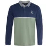 POLO ML BLEU / VERT IPANSA -Terre De Marin Boutique prod 694 polo ml bleu vert ipansa 666x812 fc7ea0111e0b