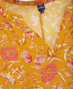 Blouse Jaune Imprimé Floral Femme -Terre De Marin Boutique prod 7061 blouse mc imprime jaune osblo 666x812 fc7ea0111e0b