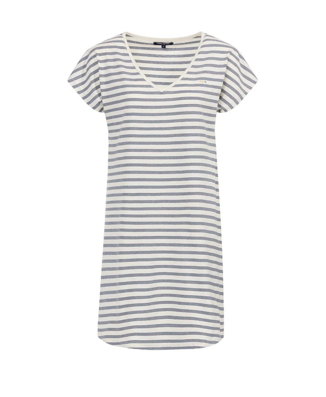 Chemise De Nuit Rayée Femme Manches Courtes 1 Chemise De Nuit Rayée Femme Manches Courtes